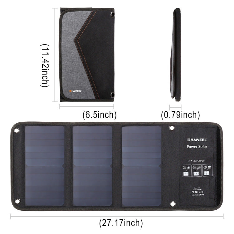 HAWEEL 21W Foldable Solar Charger