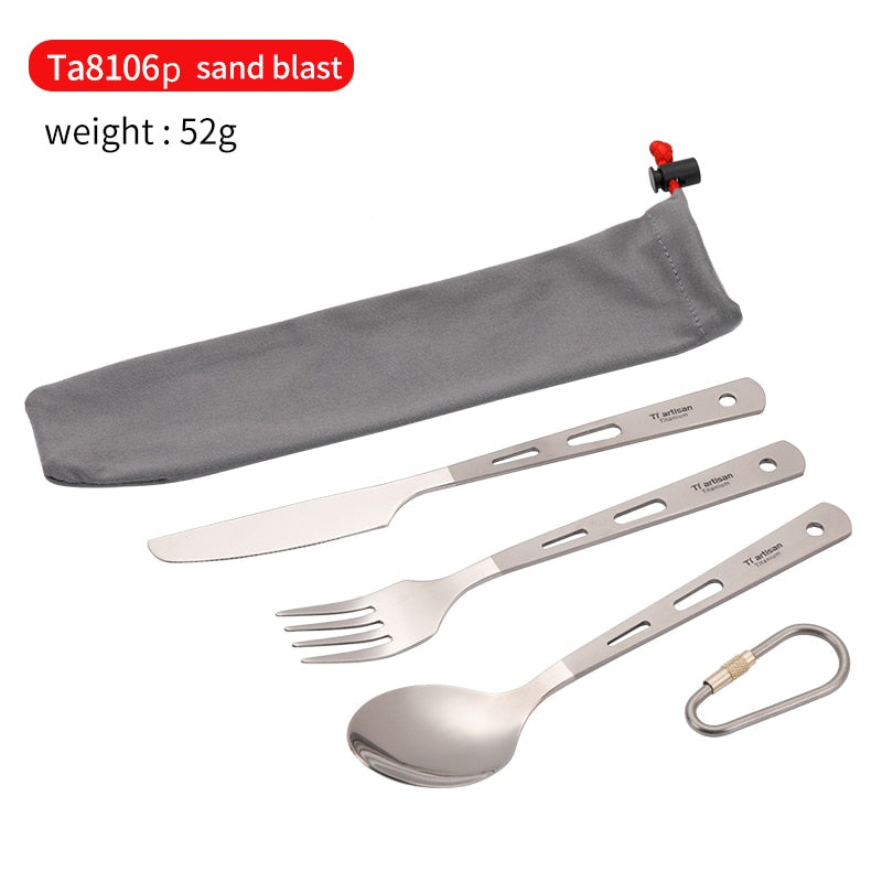 Titanium Travel Cutlery Set