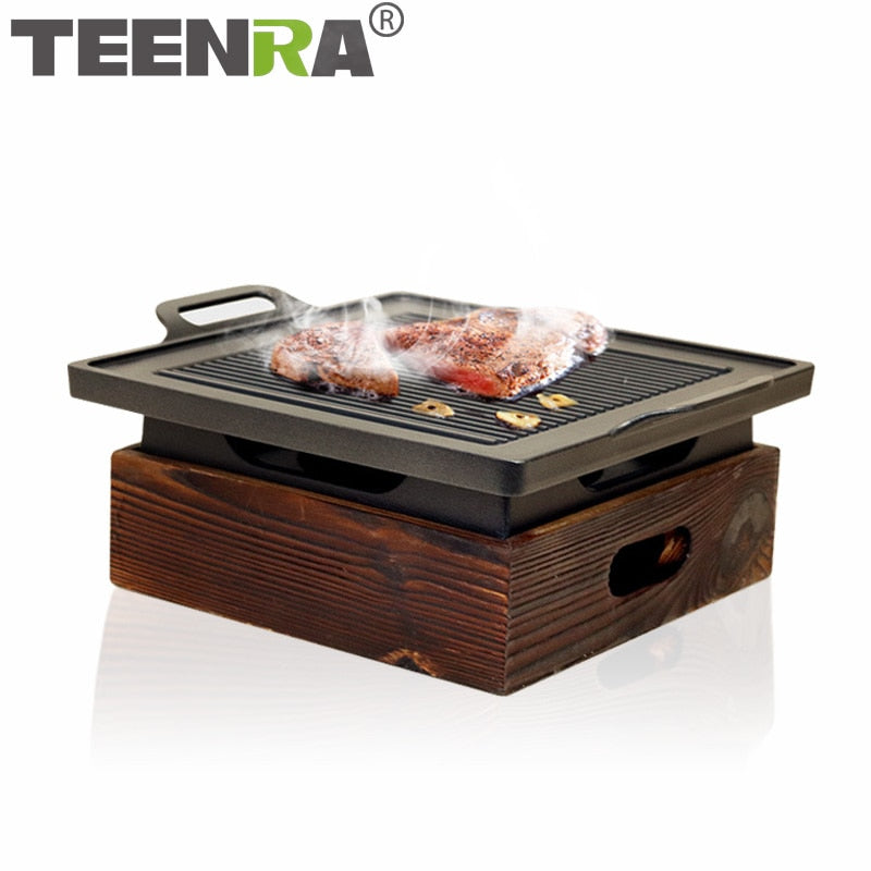 TEENRA Portable Charcoal BBQ Grill
